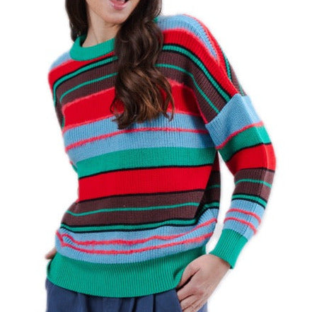 Streifen-Sweater (aus Bio-Baumwolle)