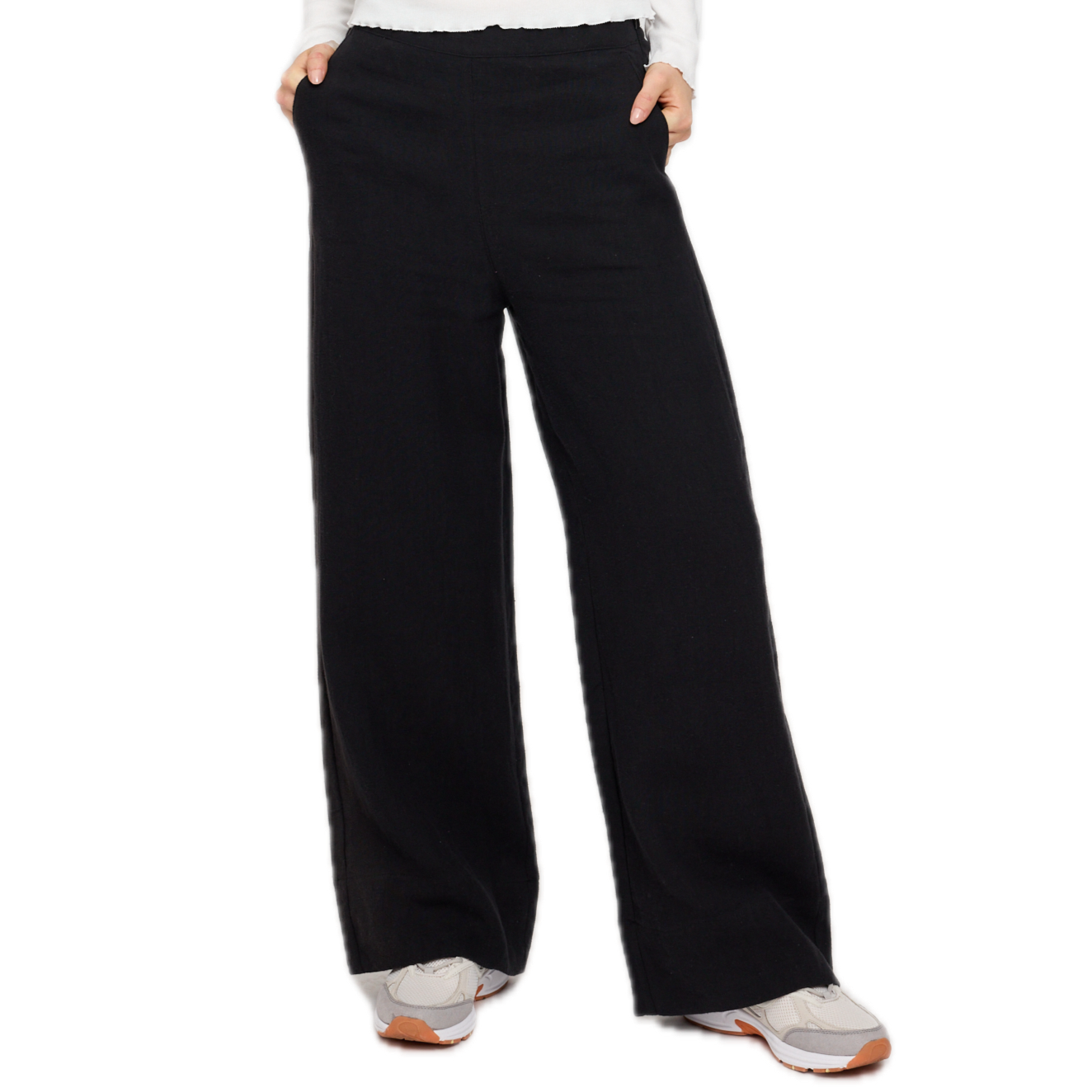 weite Leinen-Hosen