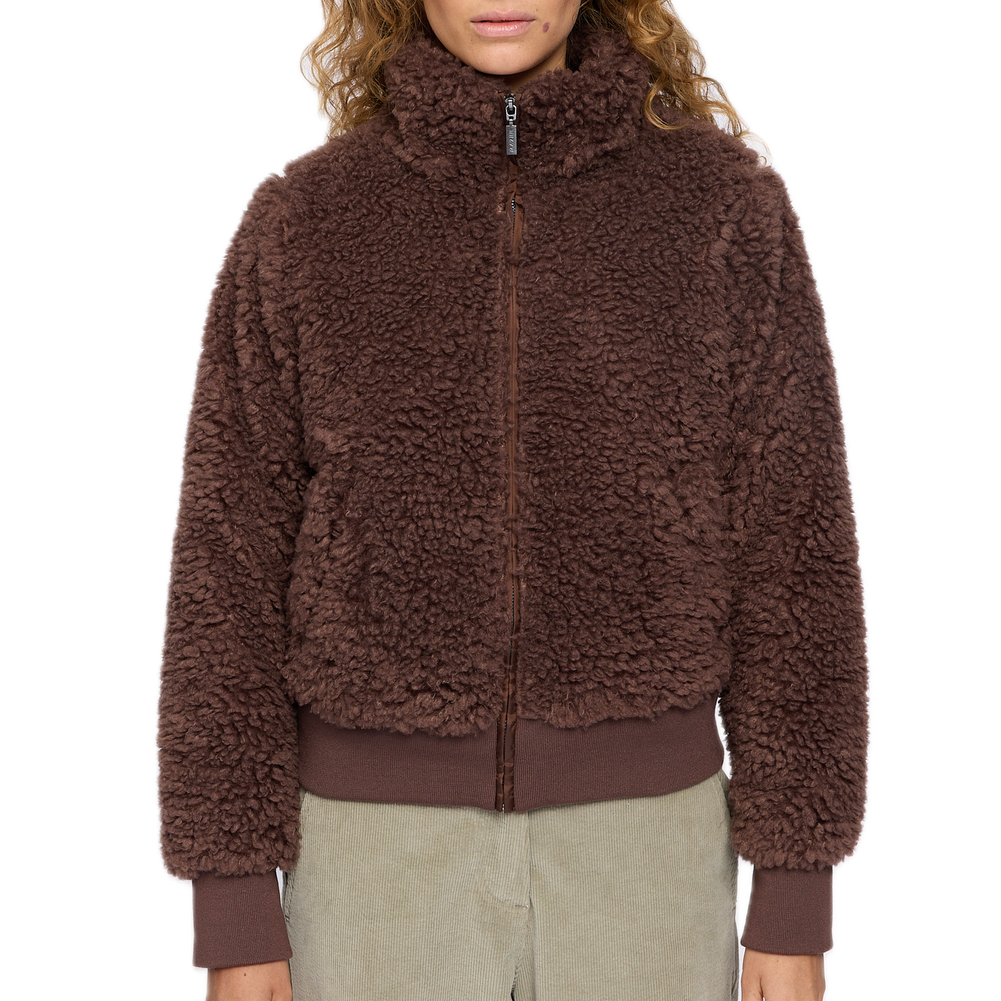 Kuscheljacke aus recykeltem Plastik