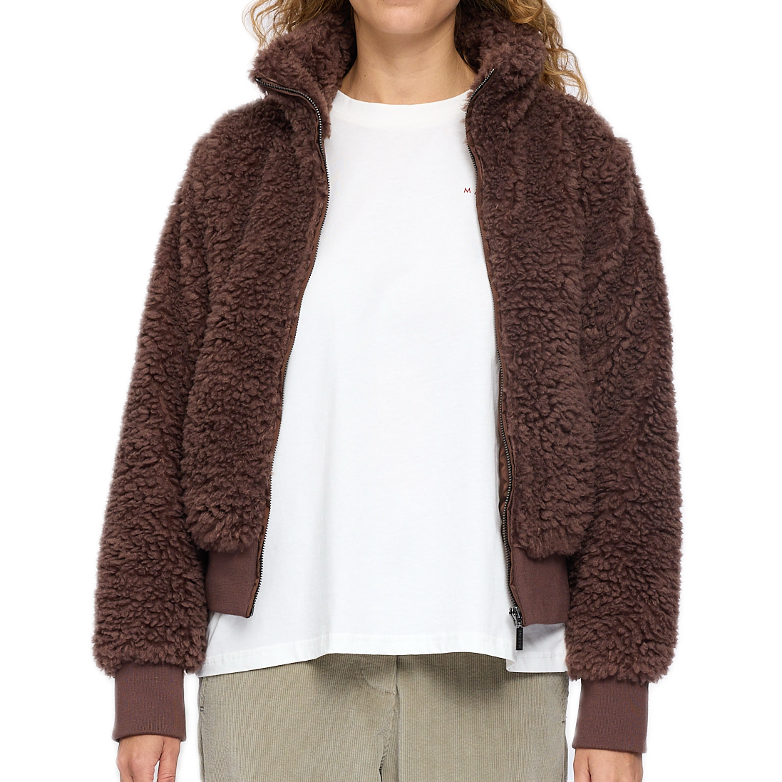 Kuscheljacke aus recykeltem Plastik