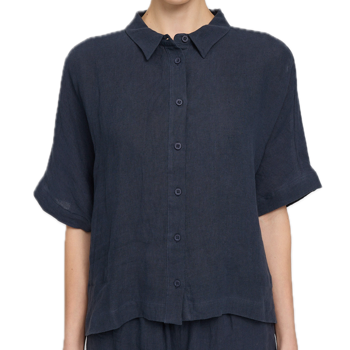 Leinen-Hemdbluse