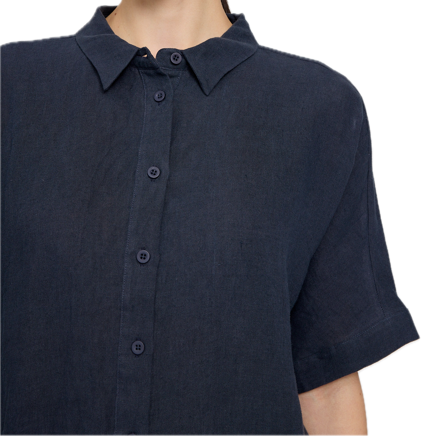 Leinen-Hemdbluse
