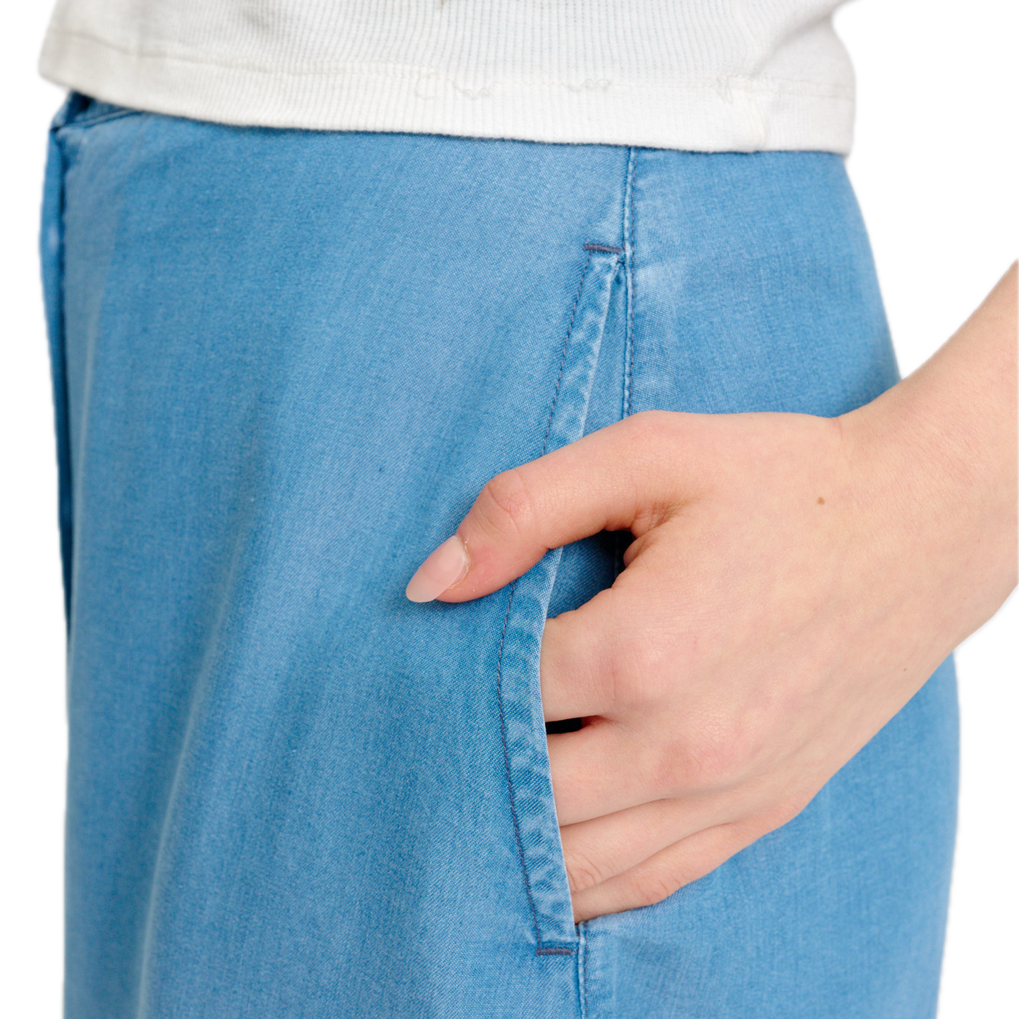 langer Rock aus Lyocell im Denim-Look Mazine