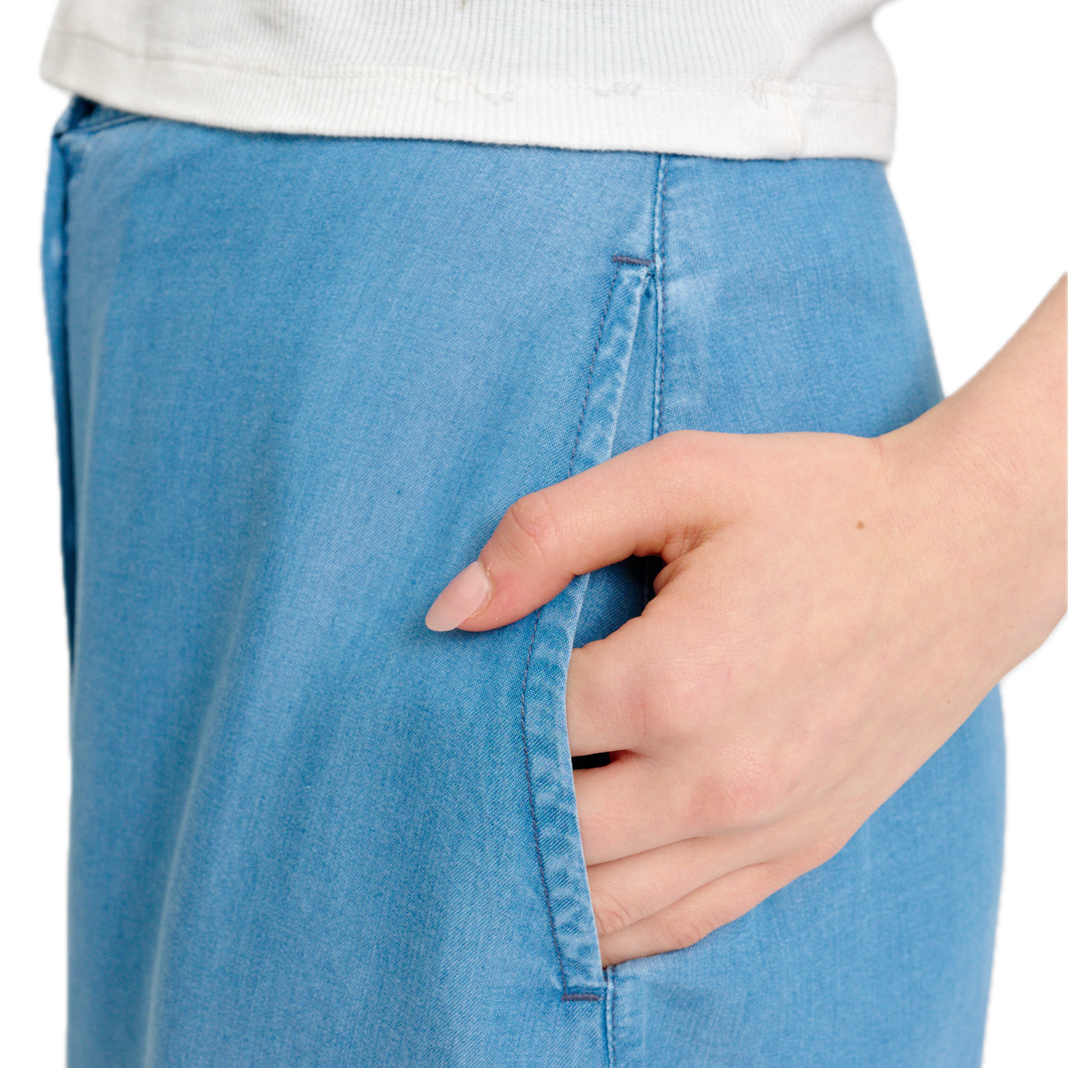 langer Rock aus Lyocell im Denim-Look Mazine