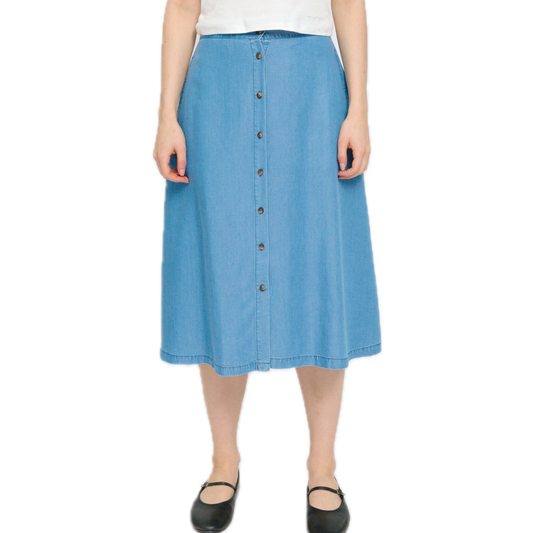 langer Rock aus Lyocell im Denim-Look Mazine