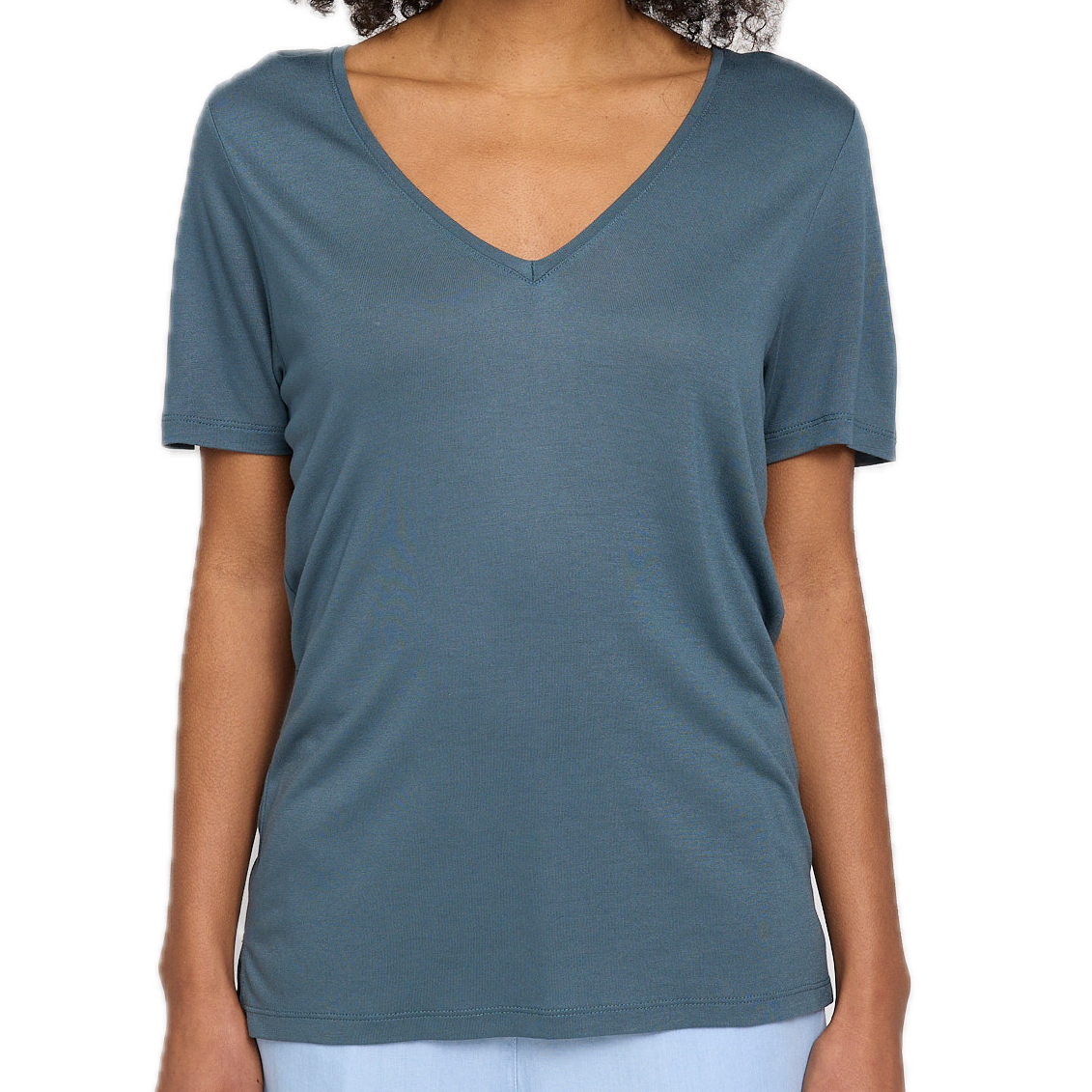 V-Neck-Shirt aus Ecovero