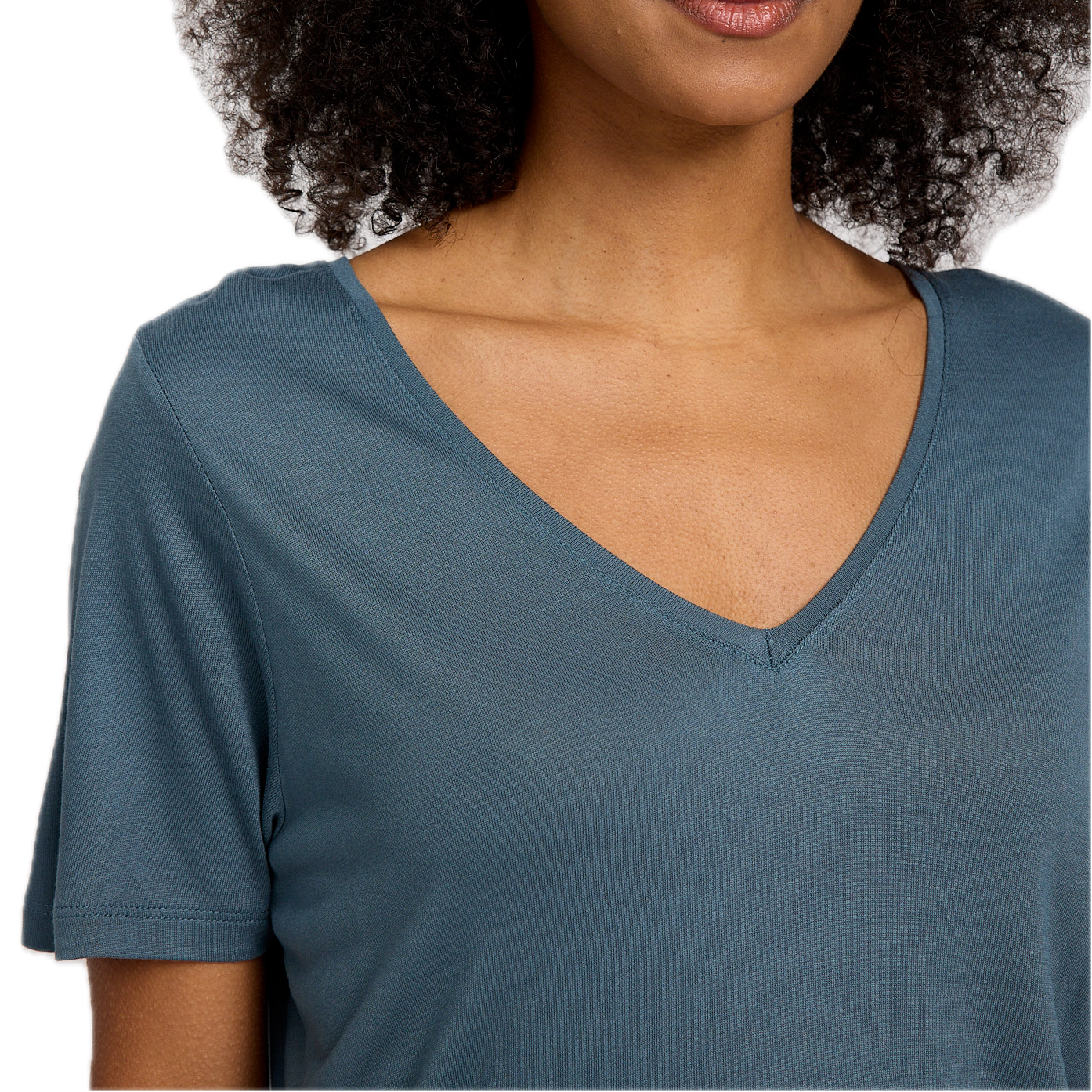 V-Neck-Shirt aus Ecovero
