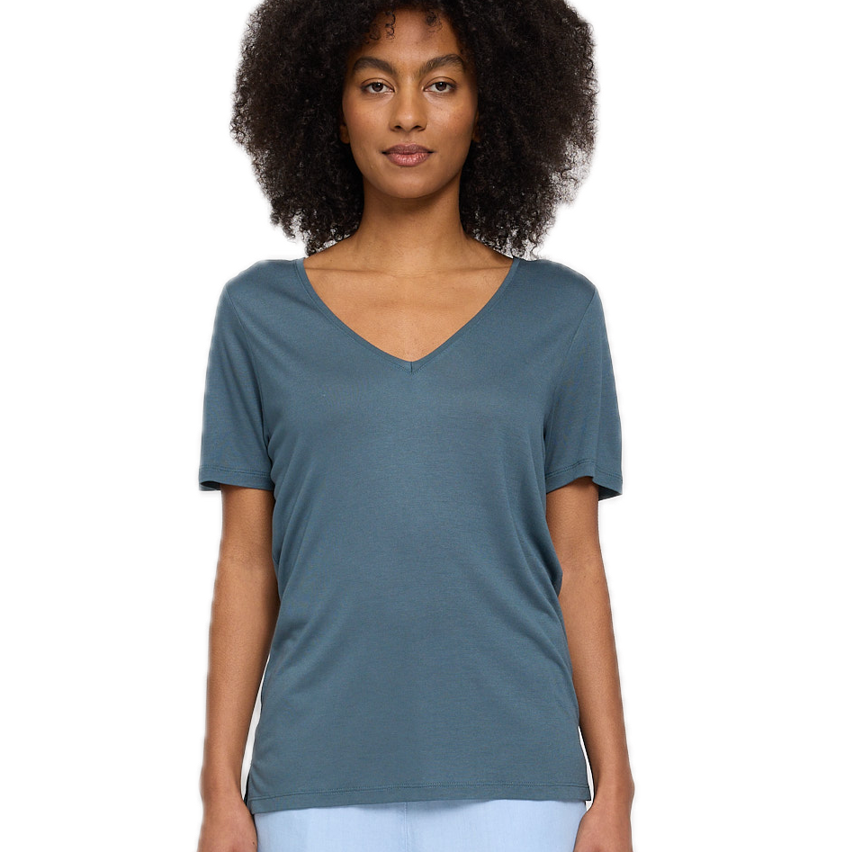 V-Neck-Shirt aus Ecovero