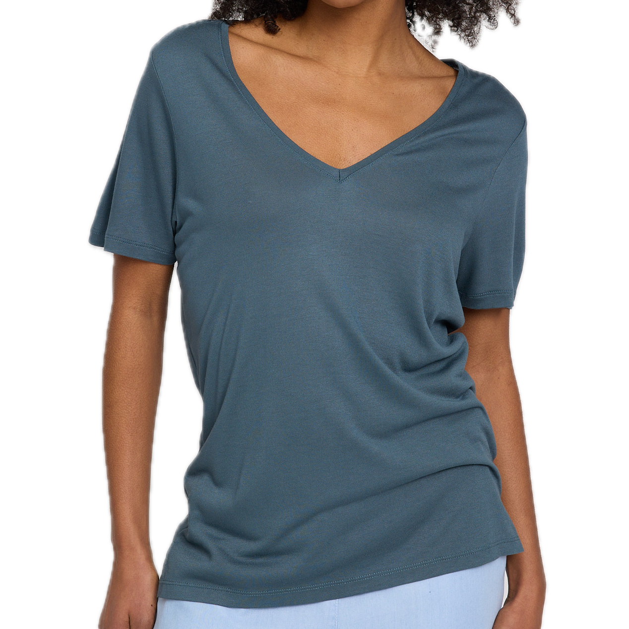V-Neck-Shirt aus Ecovero