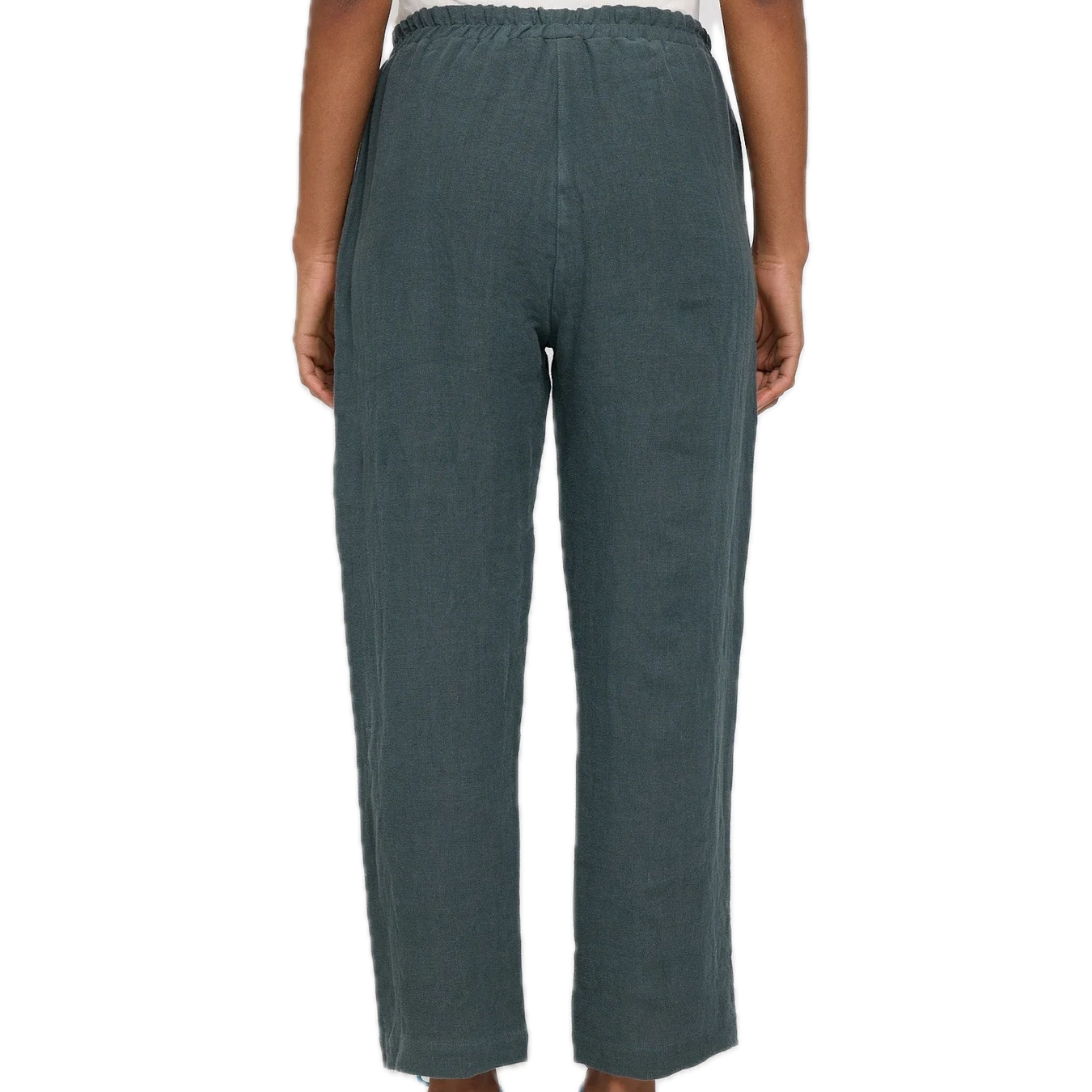 gerade Leinen-Hosen