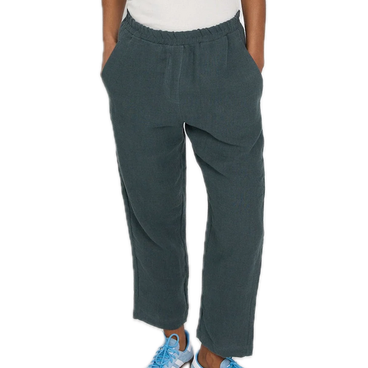 gerade Leinen-Hosen