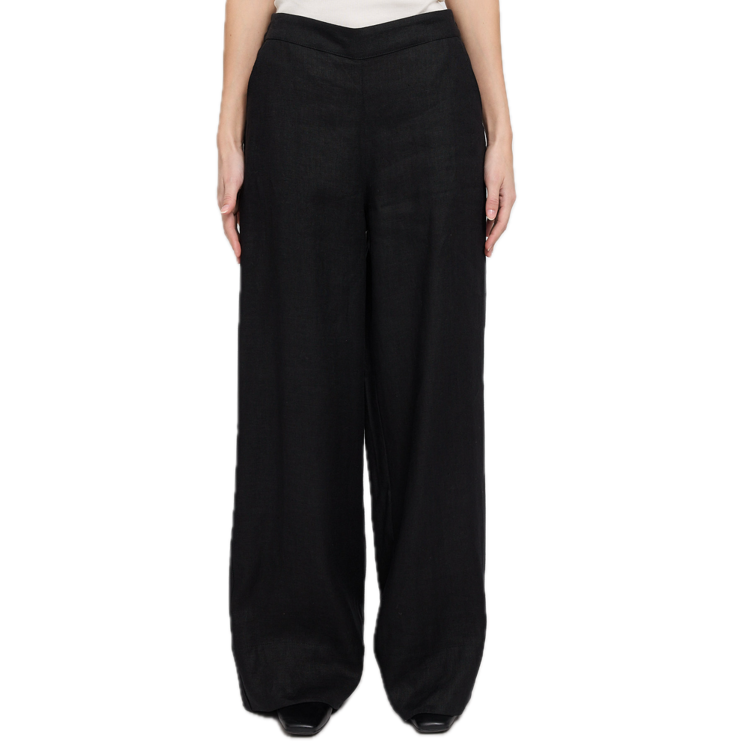 weite Leinen-Hosen