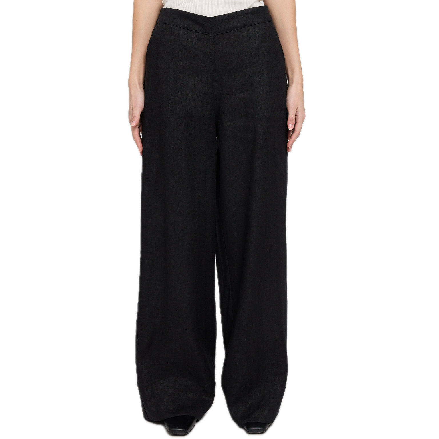 weite Leinen-Hosen