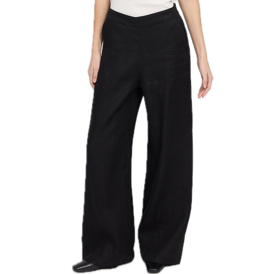 weite Leinen-Hosen