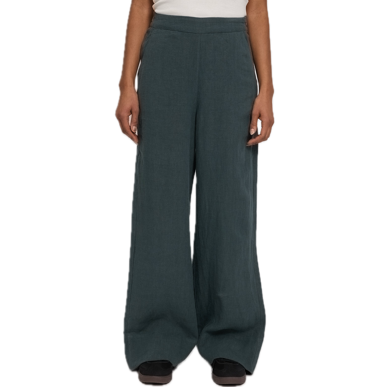 weite Leinen-Hosen