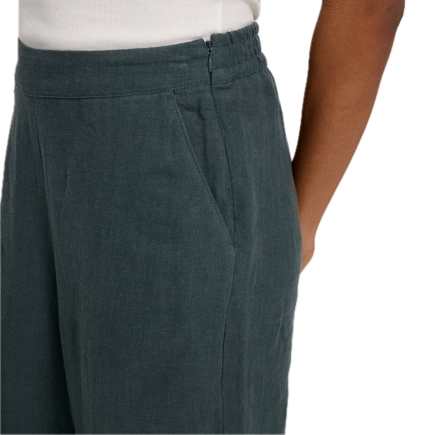 weite Leinen-Hosen