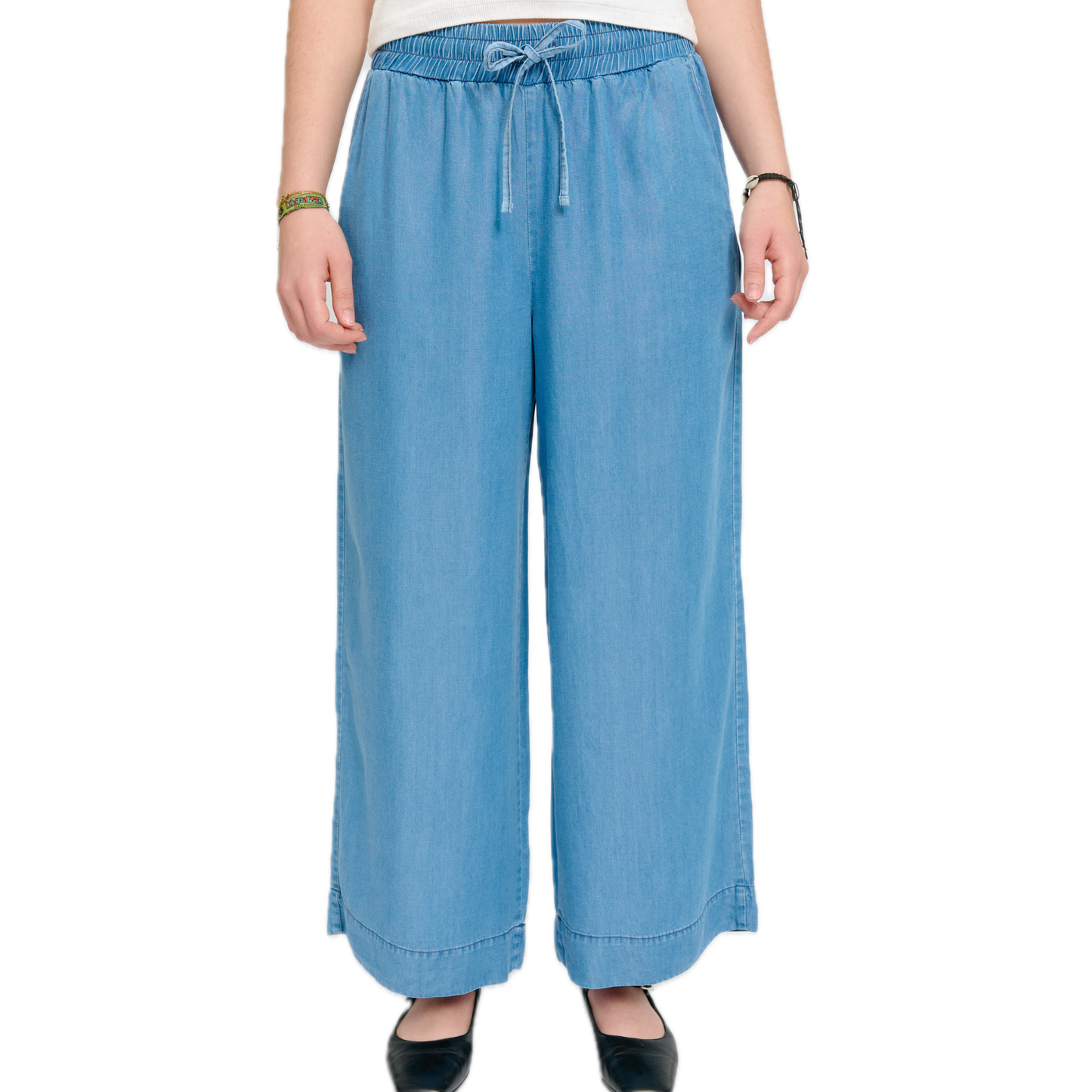 weite Hose aus Lyocell im Denim-Look Mazine