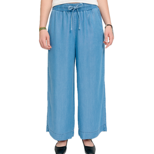 weite Hose aus Lyocell im Denim-Look Mazine