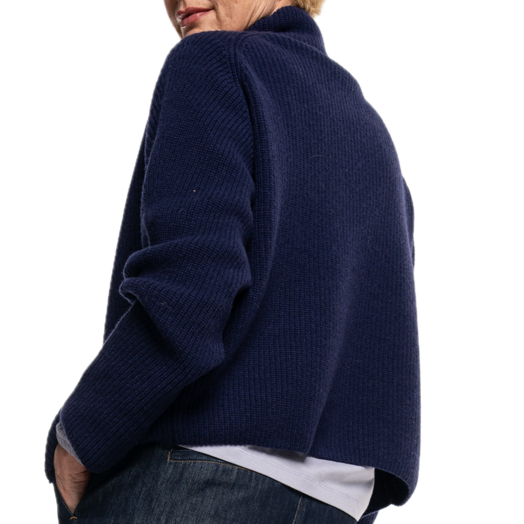 Strickjacke mit Reißverschluss