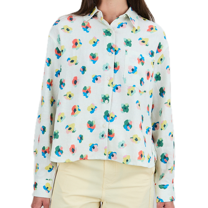 Langarm-Bluse Miniflowers