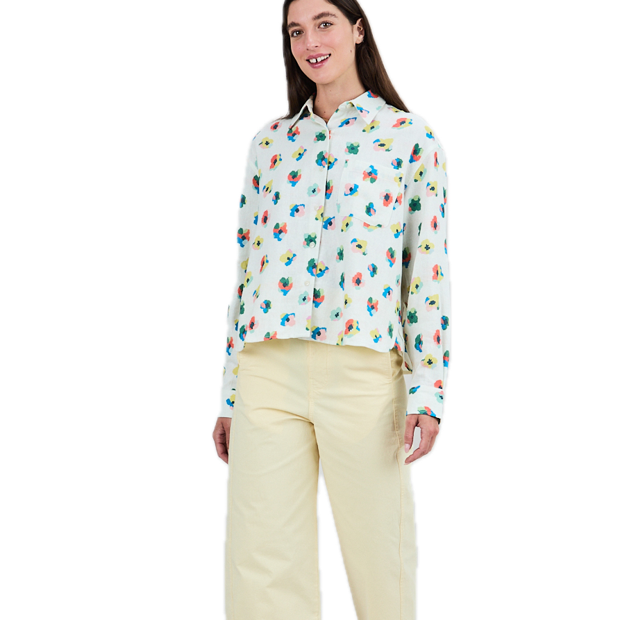Langarm-Bluse Miniflowers