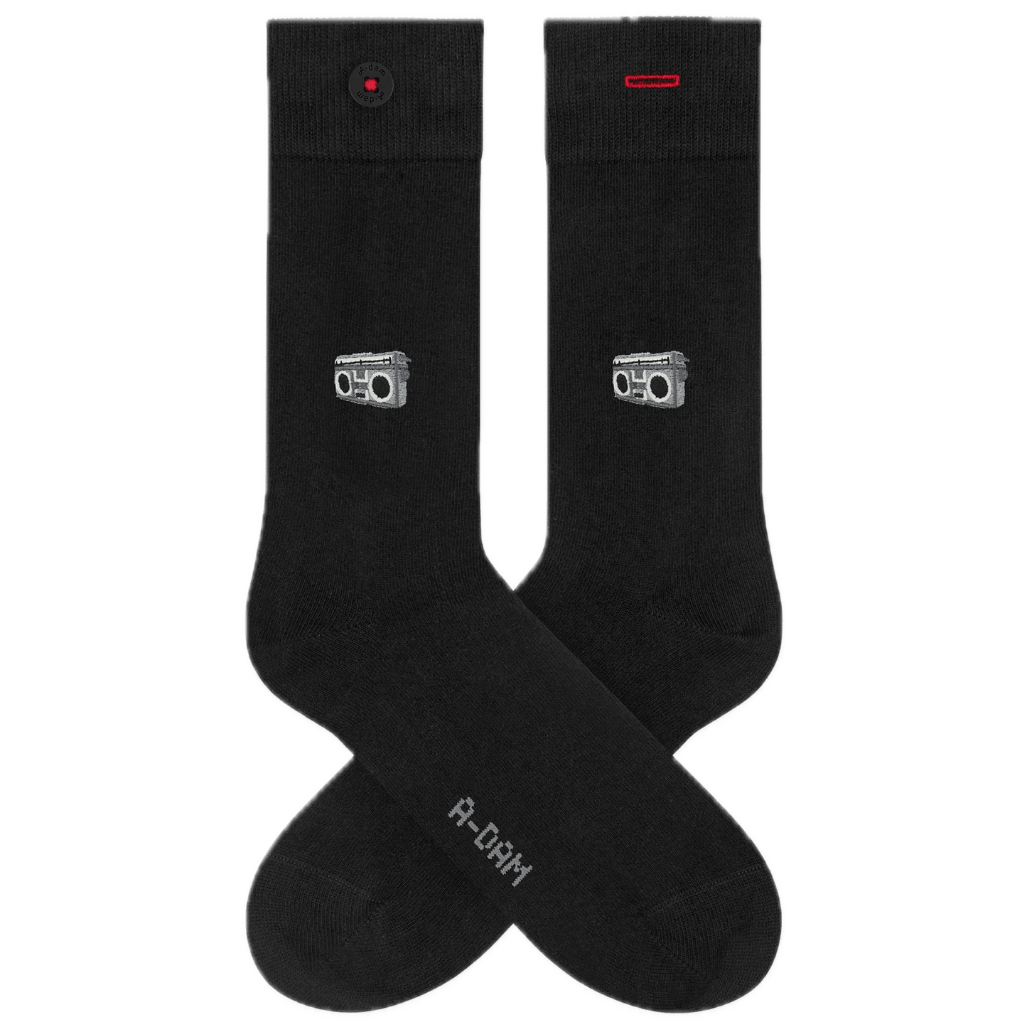 Socken mit Stickerei