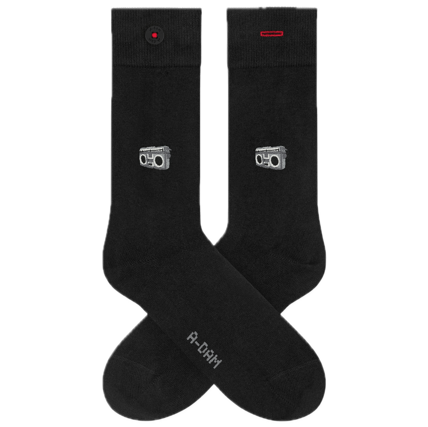 Socken mit Stickerei