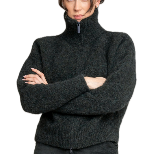 Kuschel-Cardigan aus Mohair und Lammwolle