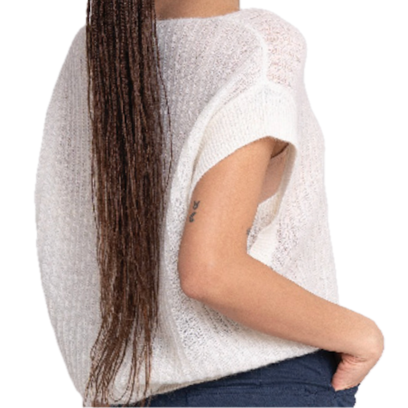 Stricktop Rachel aus Mohair und Alpaka