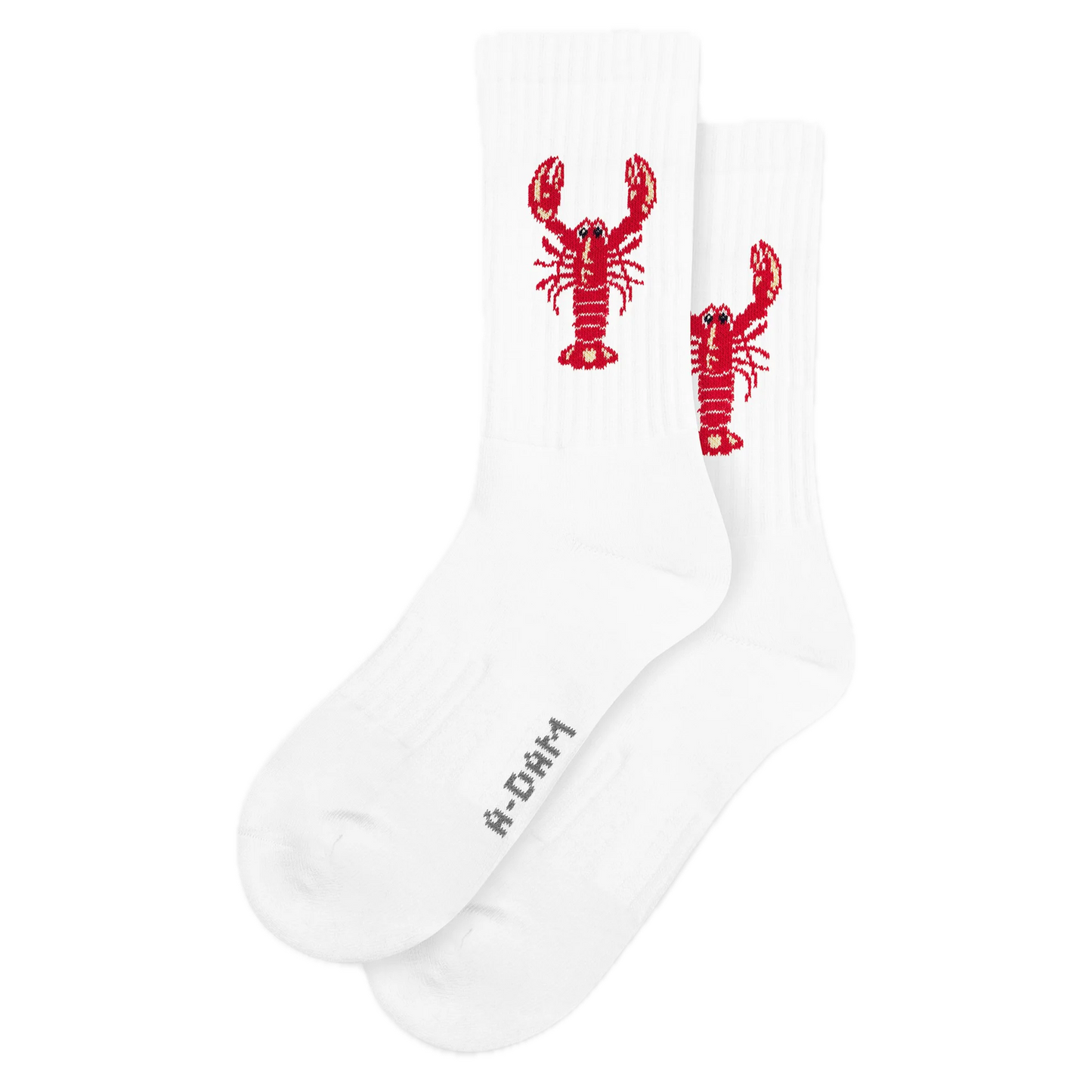 Sports socks with knitted motifs