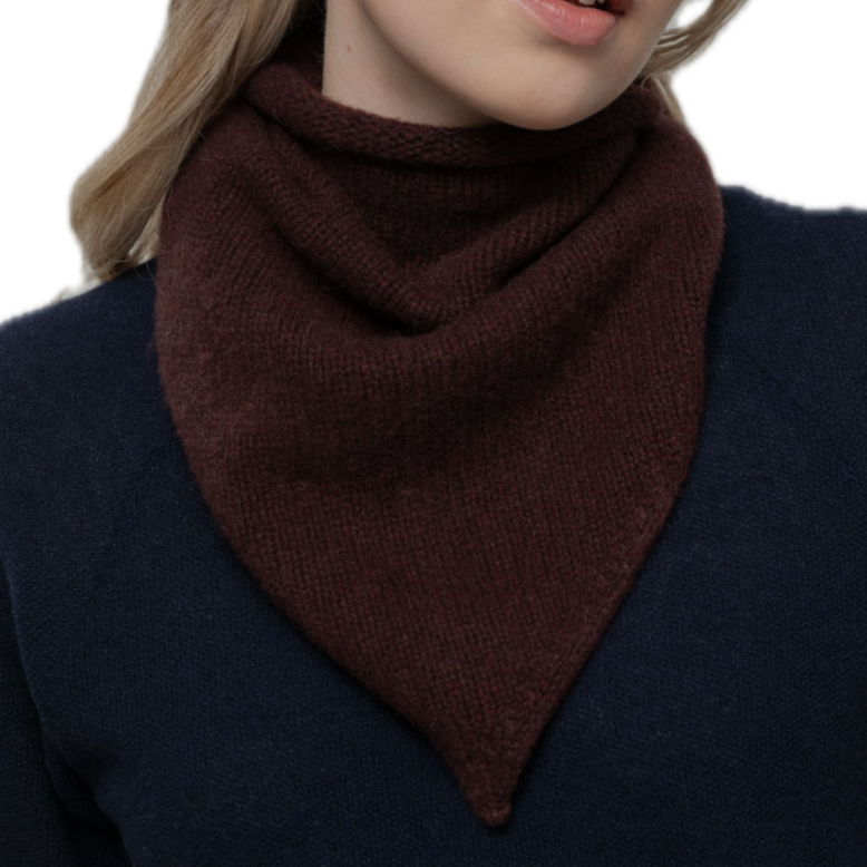 Recycled Cashmere Wool Bandana Scarf - Masha