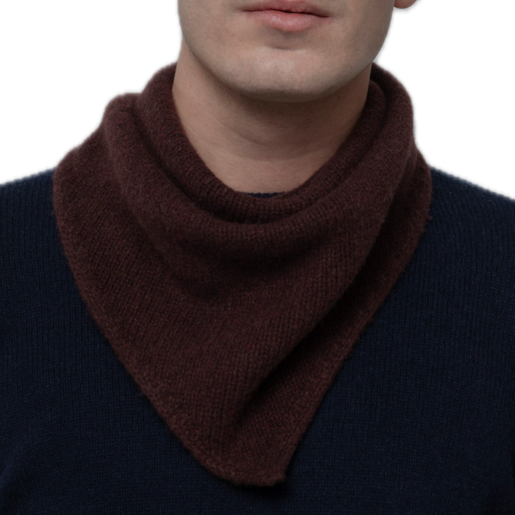 Recycled Cashmere Wool Bandana Scarf - Masha
