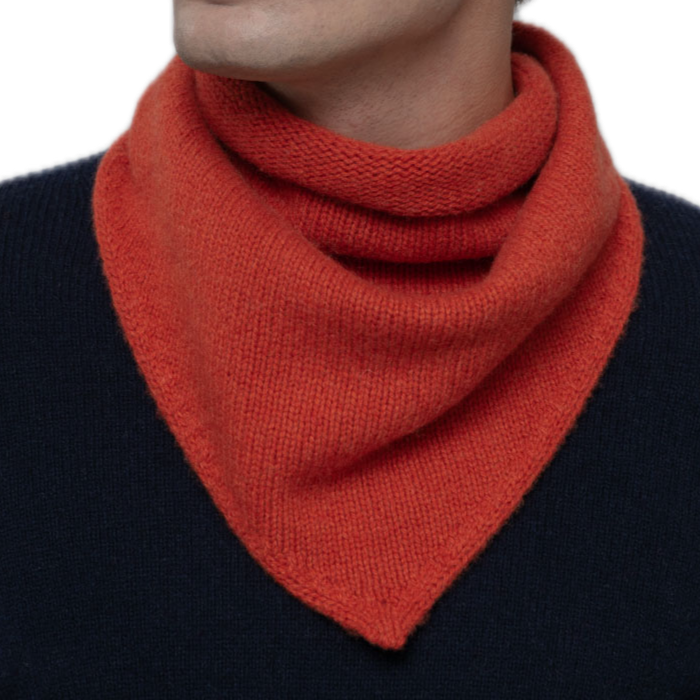 Recycled Cashmere Wool Bandana Scarf - Masha