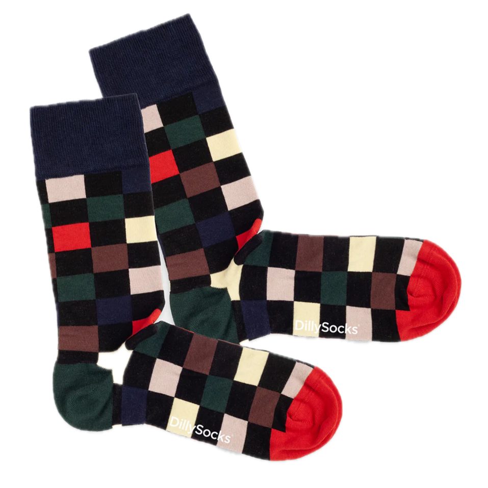 Kästchen-Socken