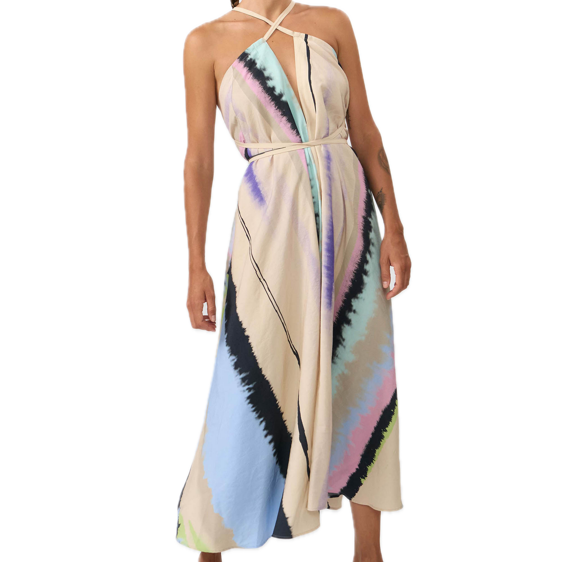 multipositions Dress aus Tencel-Modal, lang