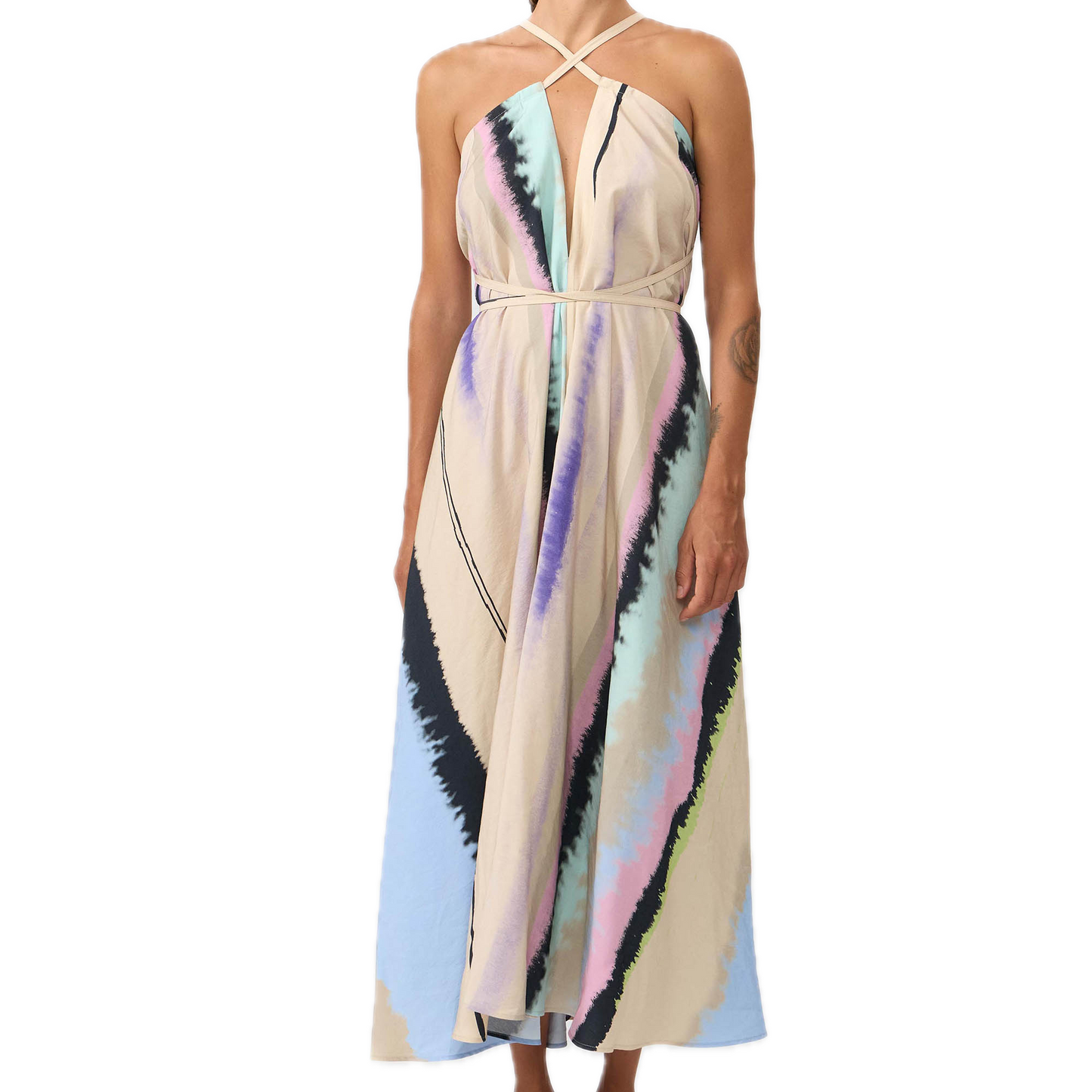 multipositions Dress aus Tencel-Modal, lang