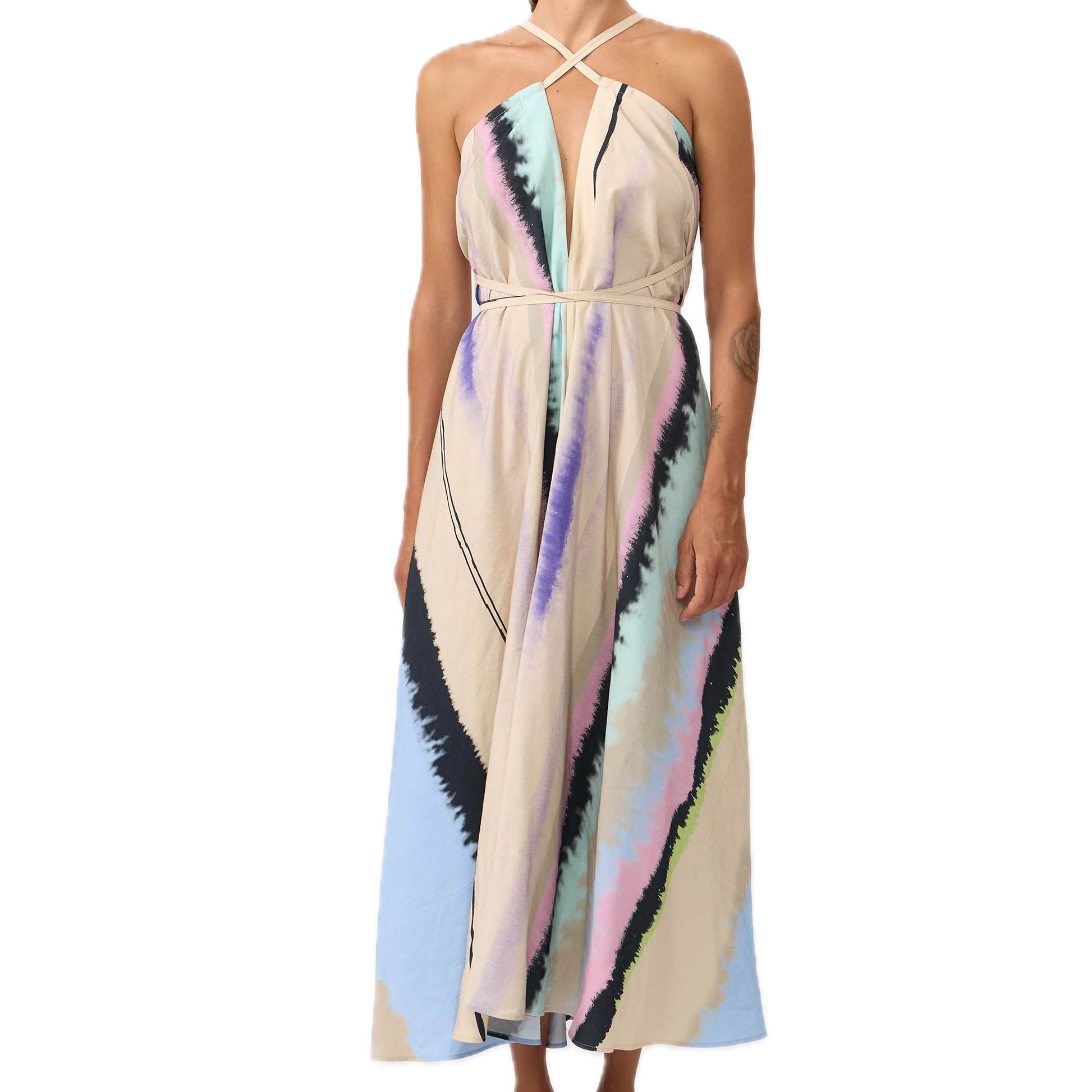 multipositions Dress aus Tencel-Modal, lang