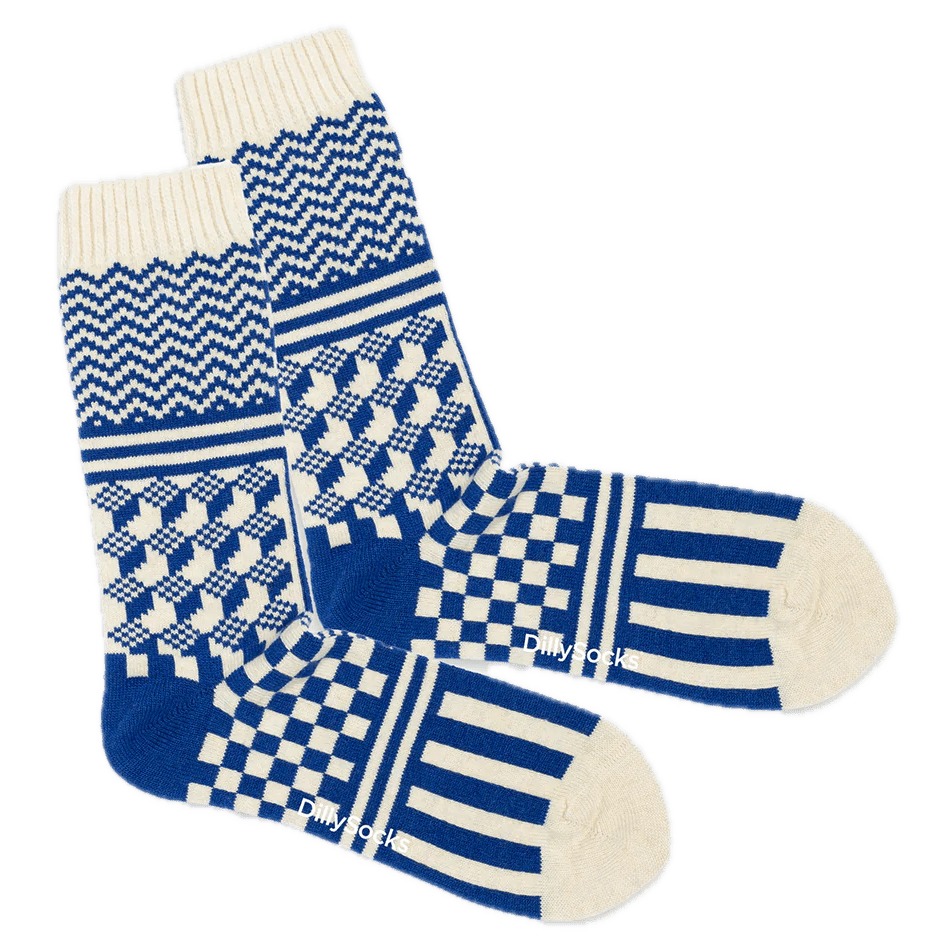 farbenfrohe warme Socken
