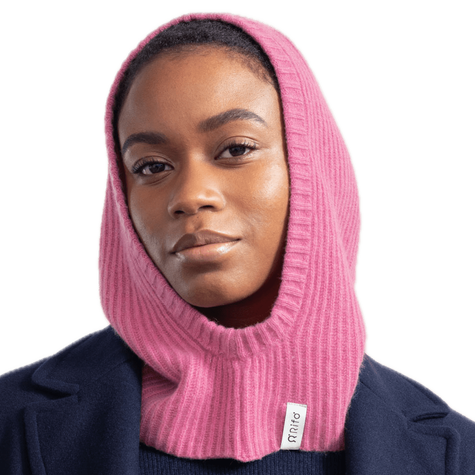 Recycled Cashmere Wool Balclava Hoody - Marika