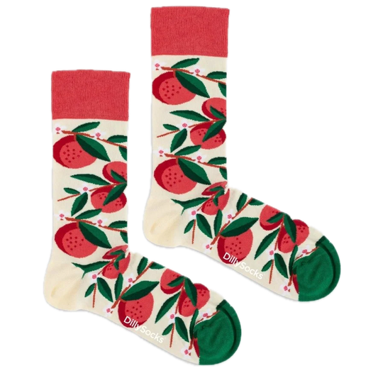Orangen-Socken