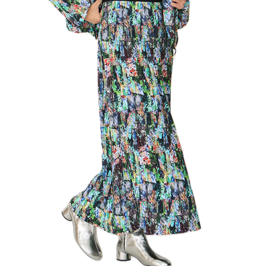 Laurane Plissée-Rock aus recykeltem Polyester