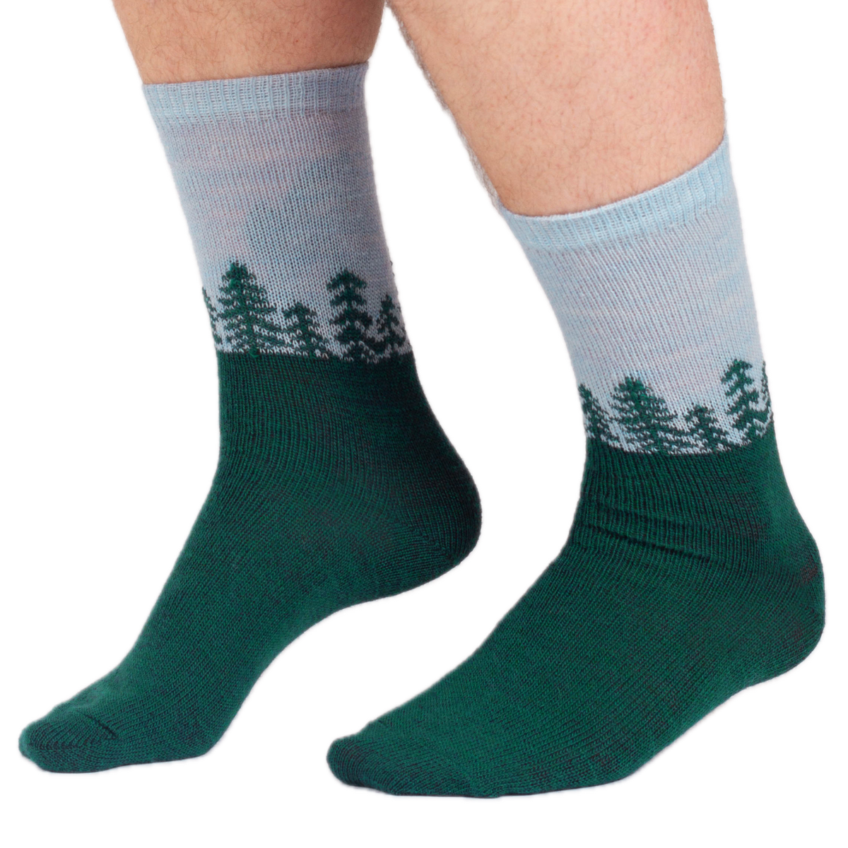 warme Wollsocken, Nadelbaum
