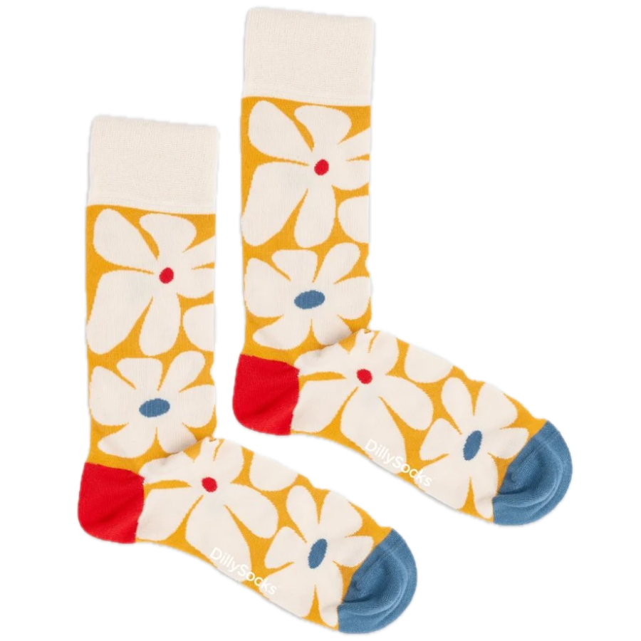 Socken mit Blüten DillySocks