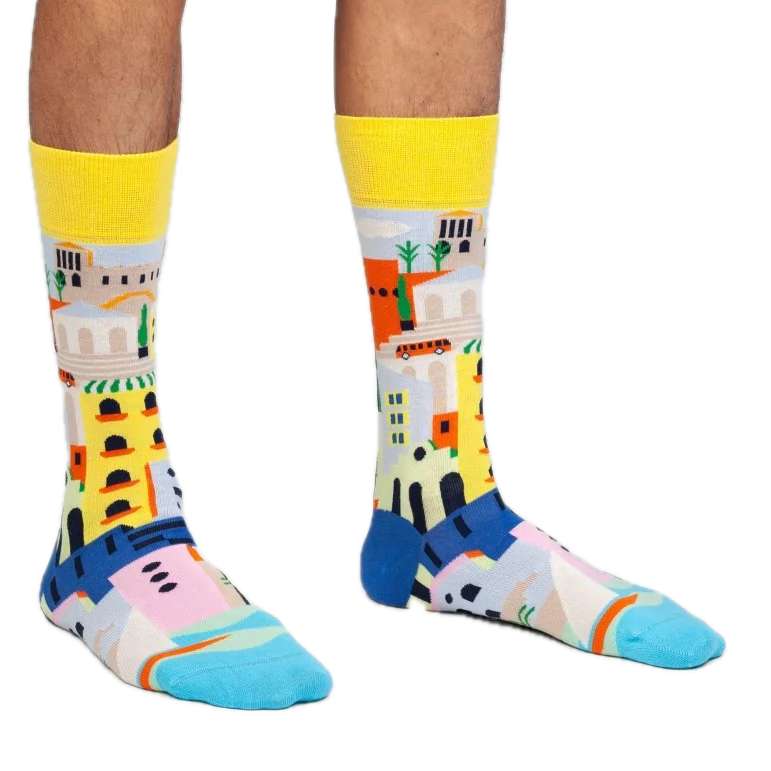 Socken mit Stadt am Meer DillySocks