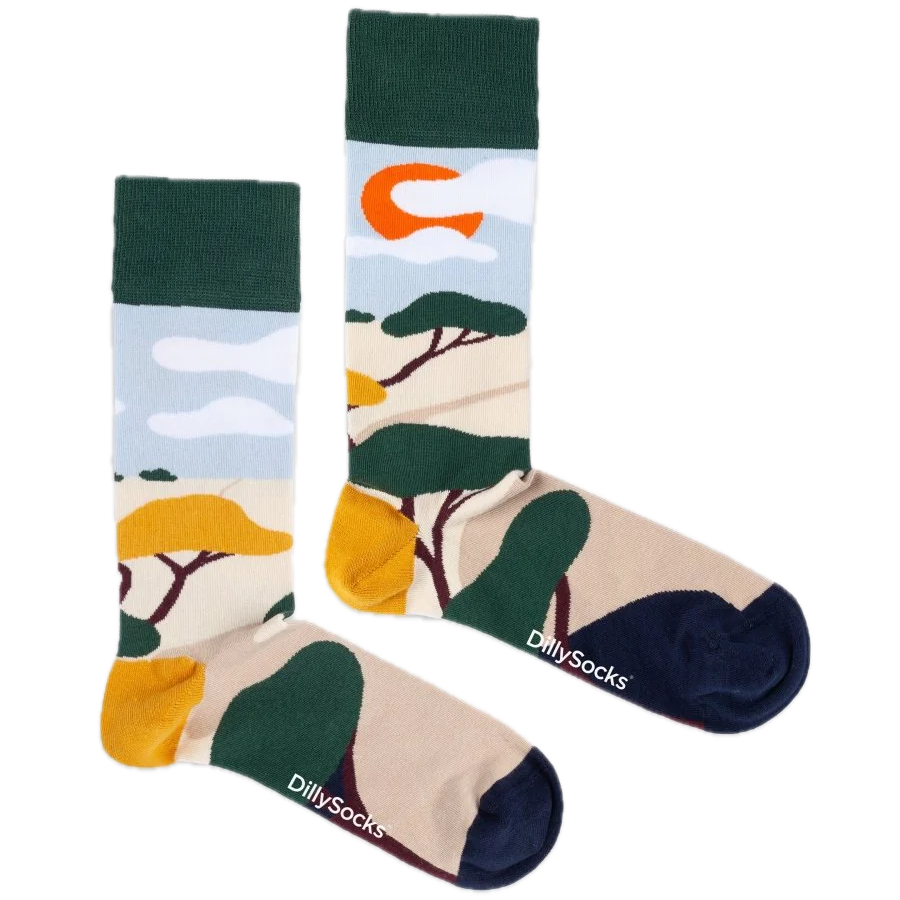 Socken mit Landschaft DillySocks