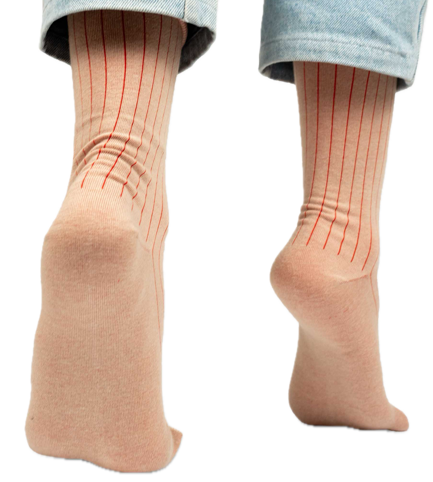 bunte Streifen-Strümpfe