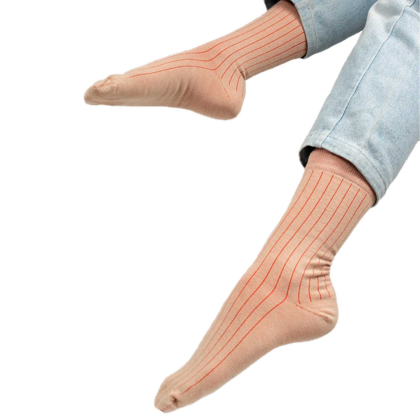 bunte Streifen-Strümpfe