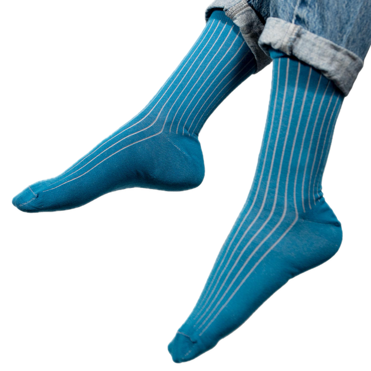 bunte Streifen-Strümpfe