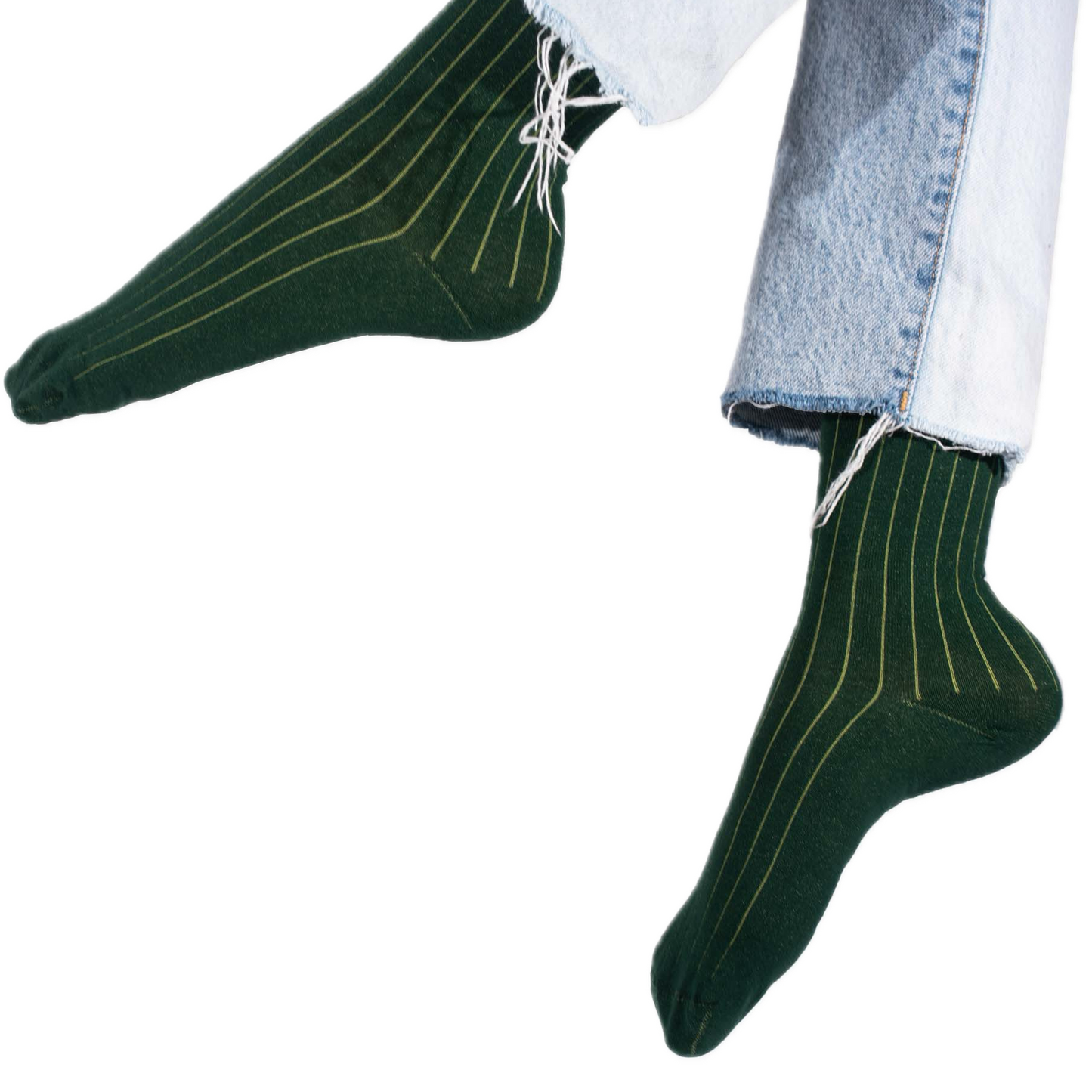 bunte Streifen-Strümpfe