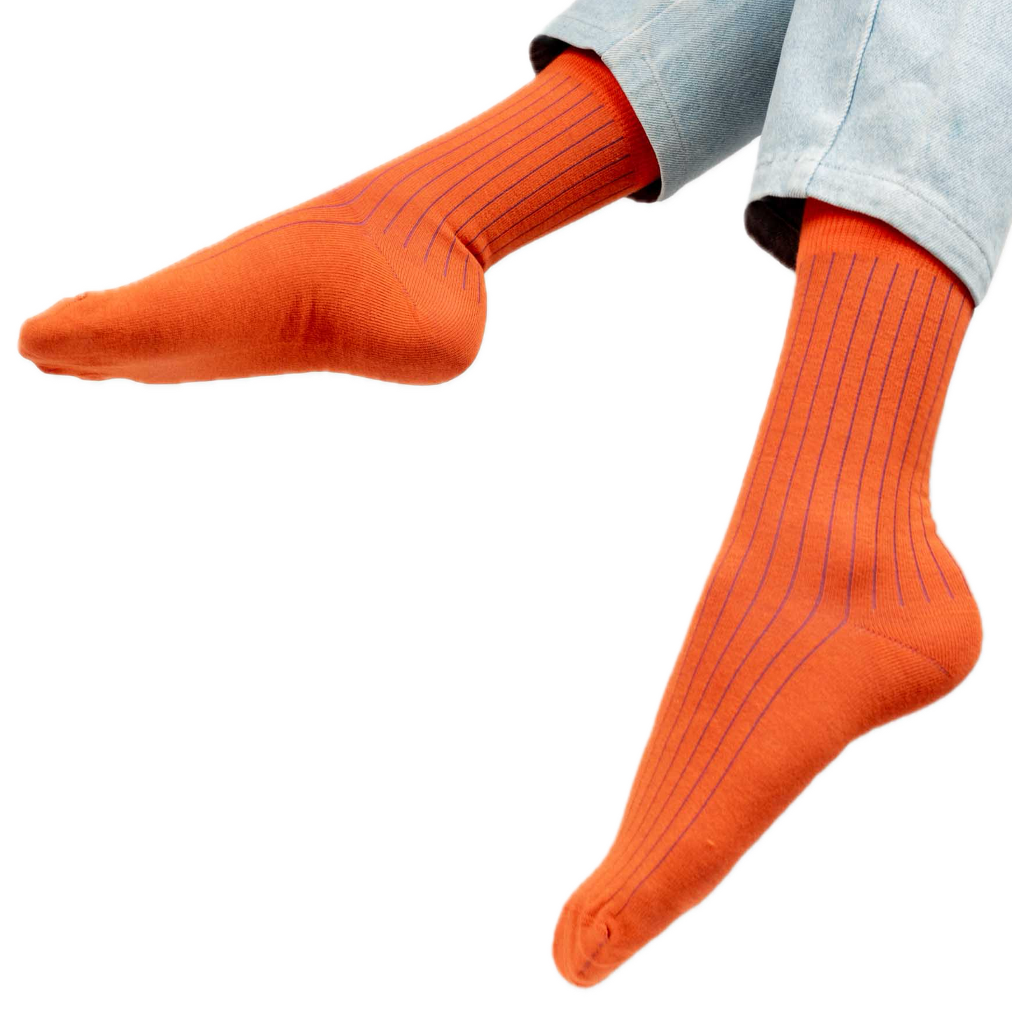 bunte Streifen-Strümpfe